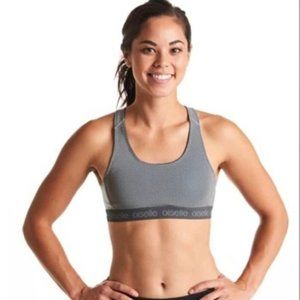 Oiselle Reflective Grey You Go Grrl  Sports Bra Size Small